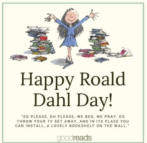 Happy Birthday to Roald Dahl | Favorite authors, Roald dahl, Tv sets