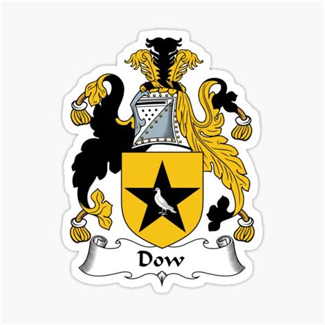 "Dow Coat of Arms / Dow Family Crest" Sticker for Sale by ScotlandForever | Redbubble