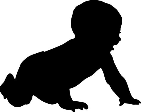 Clipart - Baby silhouette