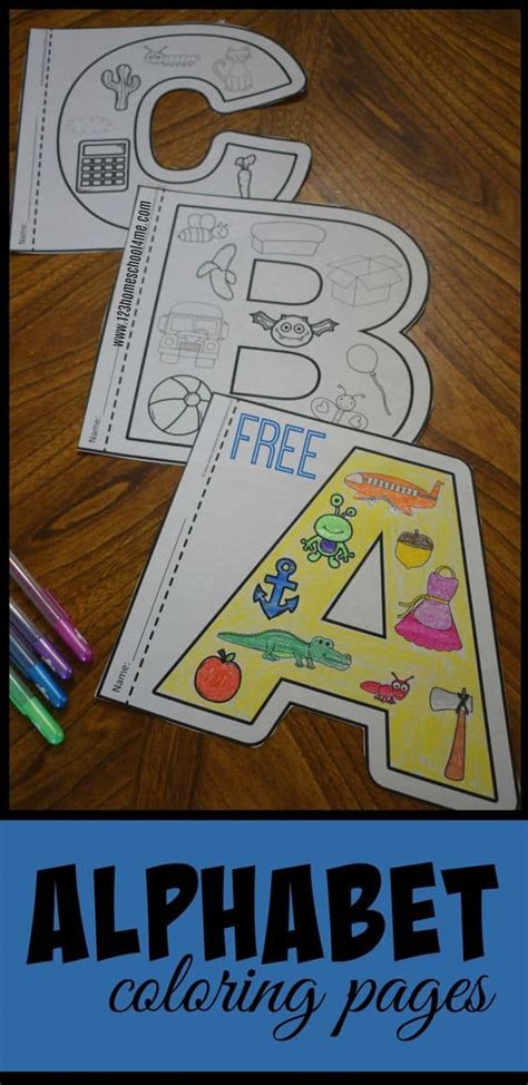 FREE Printable Alphabet Coloring Pages