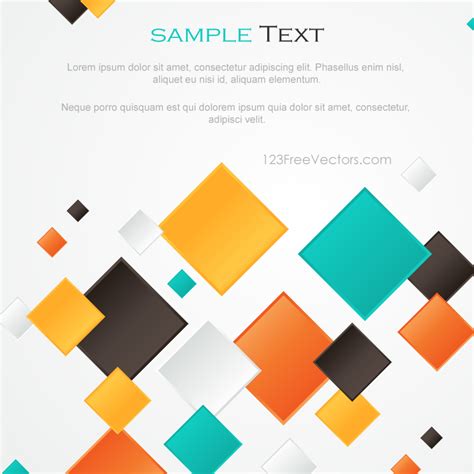 Multicolor Abstract Square Background Design by 123freevectors on DeviantArt