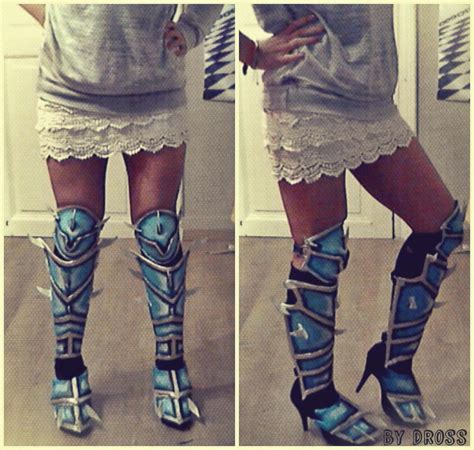 Sindragosa Cosplay Leg armor by DrossLoveYaoi on DeviantArt