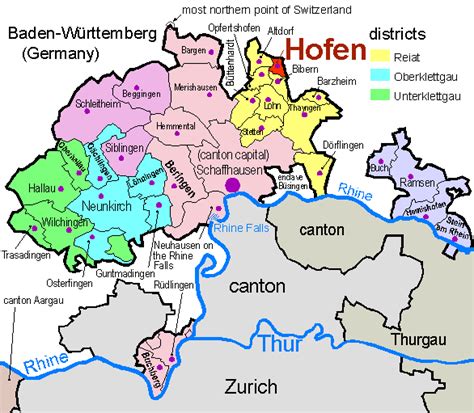 Schaffhausen Map - Switzerland