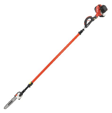 ECHO Gas Powered Pole Saw, 25.4 cc Engine Displacement, Recoil Starter Type, 12 in Bar Length ...