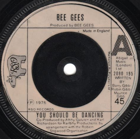 Bee Gees – You Should Be Dancing – Vinyl (7", 45 RPM, Single), 1976 ...