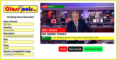 Breaking News Generator- A Great Tool to Use to Enhance Students Media ...