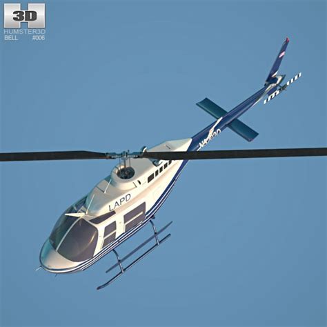 Bell 206 3D model - Aircraft on Hum3D