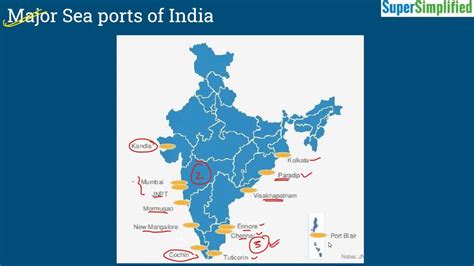 India Sea Ports Map