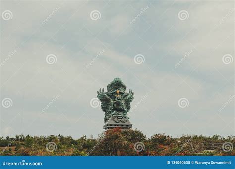 Aerial View of Garuda Wisnu Kencana GWK Statue, Bali Stock Photo ...