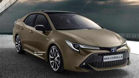 2019 Toyota Corolla Altis (2019 Toyota Corolla Sedan) brown rendering