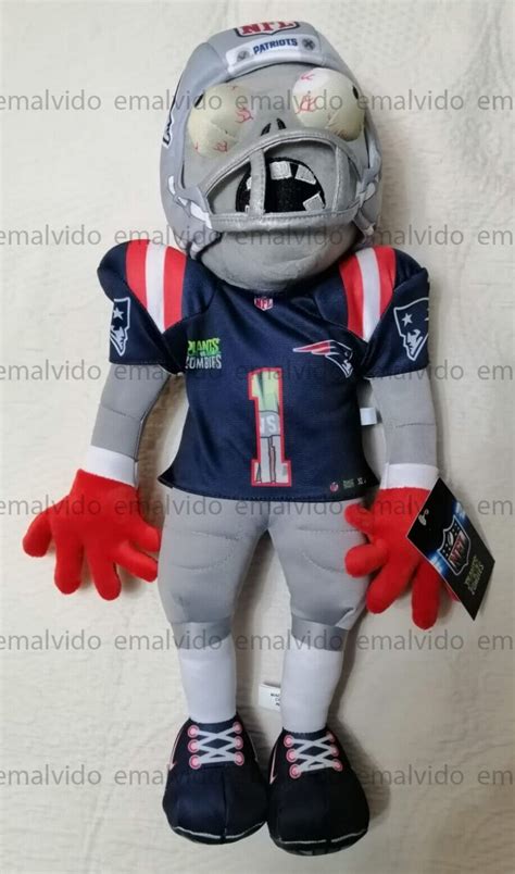 PLANTS Vs ZOMBIES Plush Toy NEW ENGLAND PATRIOTS CAM NEWTON Football Zombie NFL