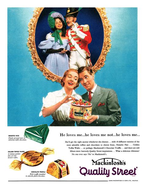 1955 Quality Street ad | Vintage ads, Vintage advertisements, Vintage ...