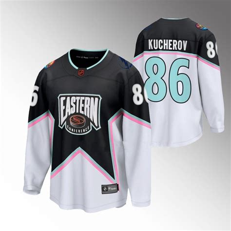 Tampa Bay Lightning #86 Nikita Kucherov 2023 NHL All Star Black Eastern ...