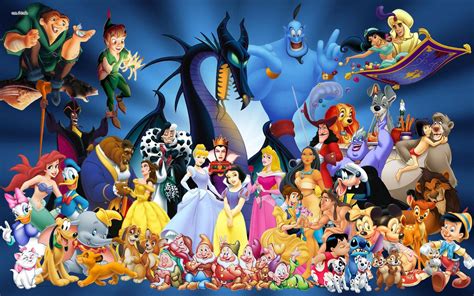 Disney Wallpaper Hd Thumb 1920 - Disney Castle With Characters (#2840568) - HD Wallpaper ...