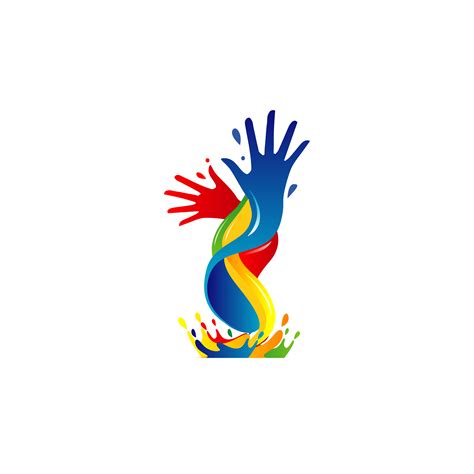Hand Colorful Paint Logo 660309 Vector Art at Vecteezy