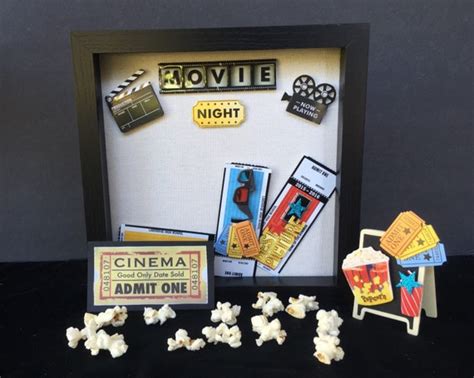 Movie Ticket Holder Movie Stub Holder Shadow Box Ticket Stub