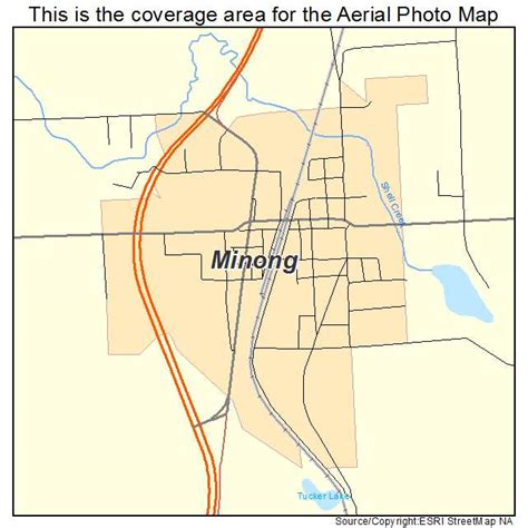 Aerial Photography Map of Minong, WI Wisconsin