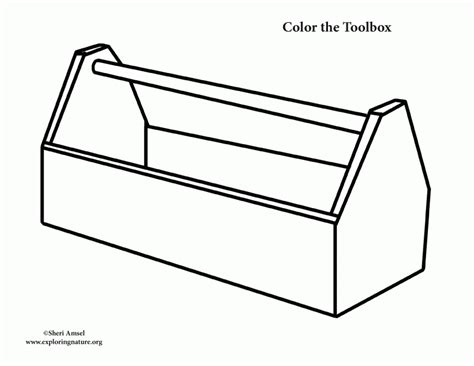 Tool Box Coloring Page - Coloring Home