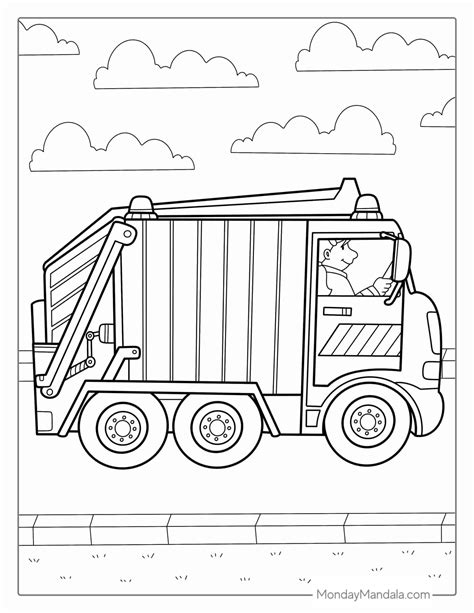 20 Garbage Truck Coloring Pages (Free PDF Printables)