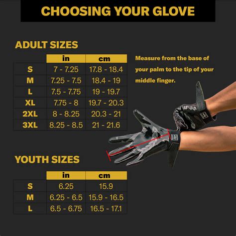 Youngstown Glove Size Chart