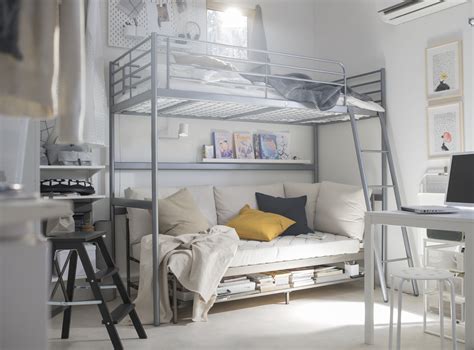 Level up with the SVÄRTA Twin loft bed frame. Create space for more ...