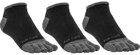 FUN TOES Men's Toe Socks Barefoot Running Socks Size 10-13 Shoe Size 6 – Fun Toes