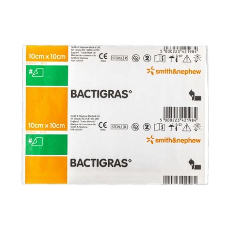 S&N Bactigras 10cm x 10cm 10s | Alcare Pharmaceuticals Pte Ltd