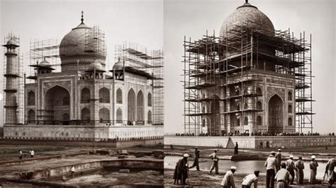 Artist uses AI to create historical images of Taj Mahal’s construction ...