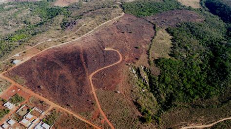 Brush Fire Near Future Area of Houses - Lua do Arco-íris