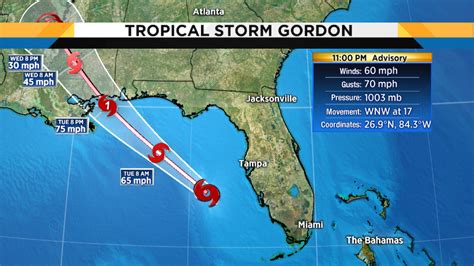 Tropical Storm Gordon whips South Florida with high winds