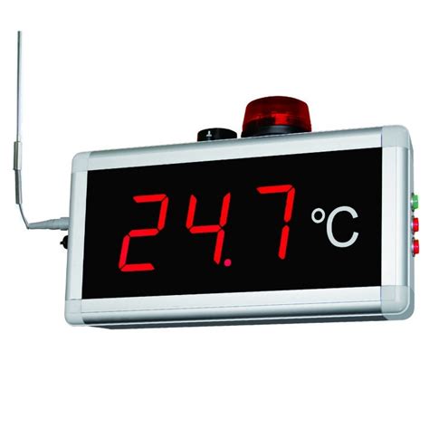 PT100 High Precision Digital Thermometer Hygrometer With Large LED Display