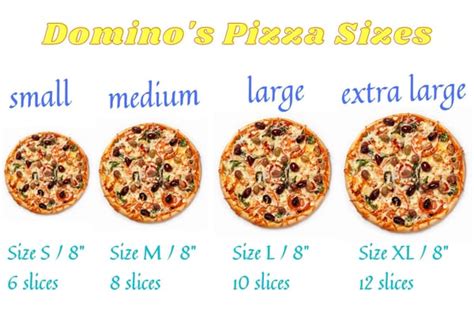 Discovering the Variety of Domino's Pizza Sizes