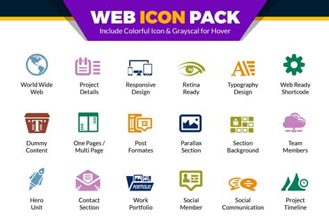 Web Icons Pack | Website Vector Icon | Outline Icons ~ Creative Market