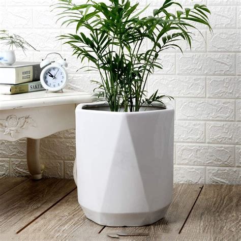 Amazon.com : ZHKY European Hexagon Ceramic Extra Large Flower Pot ...