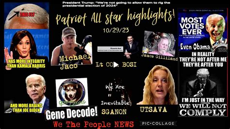 PATRIOT HIGHLIGHTS: MICHAEL JACO, SG ANON, UTSAVA, ECETI, GENE DECODE ...