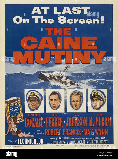 The Caine Mutiny - Movie Poster Stock Photo - Alamy