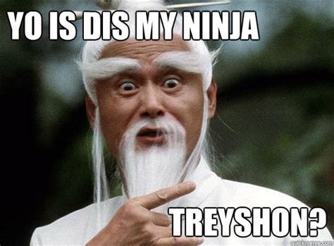 Yo Is Dis My Ninja Treyshon Funny Ninja Memes Graphic | QuotesBae