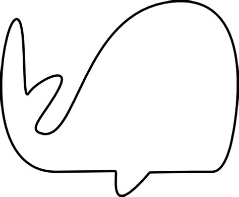 Skinny Outline Whale Clip Art at Clker.com - vector clip art online ...