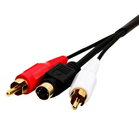 S-Video & Two RCA Audio Cables Combo, Gold Plated – 12Feet