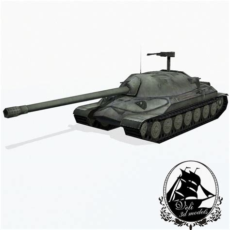 3d model is-7 heavy tank