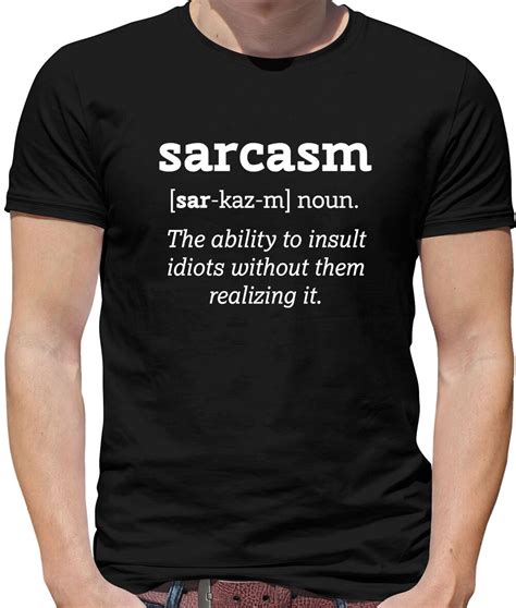 Sarcasm Definition Mens T-Shirt - Sarcastic - Funny - Dictionary - Hilarious | eBay