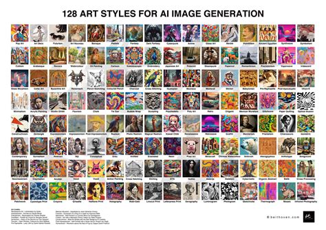 Diving into AI Image Generation with 128 Artistic Styles [Infographic ...