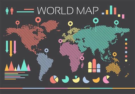 Free World Map Vector Collection: 55+ Different Designs - GraphicMama