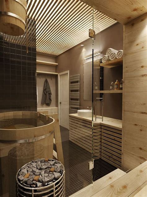 35 Spectacular Sauna Designs for Your Home | Spa style bathroom, Spa bathroom decor, Sauna design