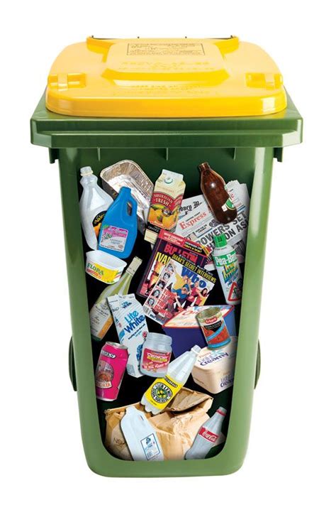 Yellow Lid Recycling Bin - Central Coast Council | Recycling bins, Recycling, Recycling activities