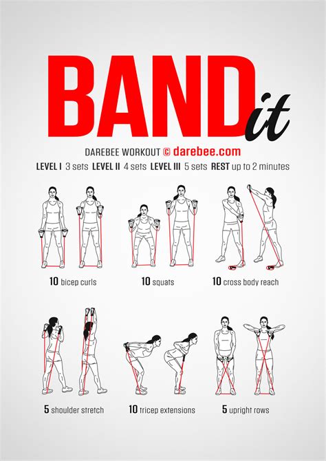 Resistance Band Workouts Printable - Printable Word Searches