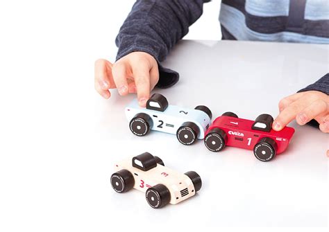 Wooden Set of Three Racing Cars 15474 | Wooden Toys \ Educational