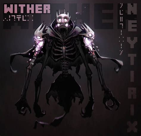 Wither by Neytirix | Minecraft art, Minecraft anime, Minecraft drawings