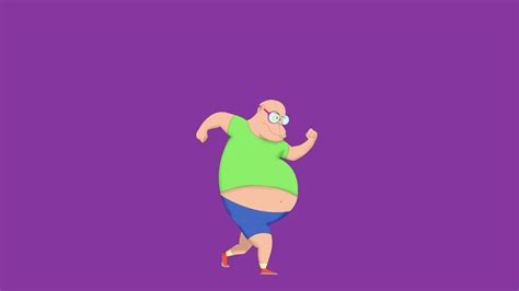 Fat Nerd Walk Cycle - Lucas Bittencourt