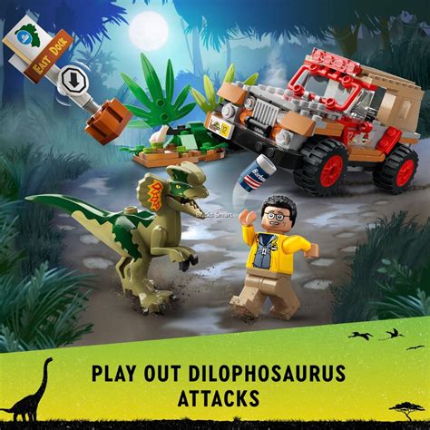 LEGO 76958 Jurassic Park Dilophosaurus Ambush Building Toy Set